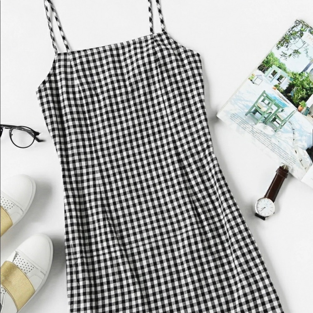 Gingham Style Cami Dress